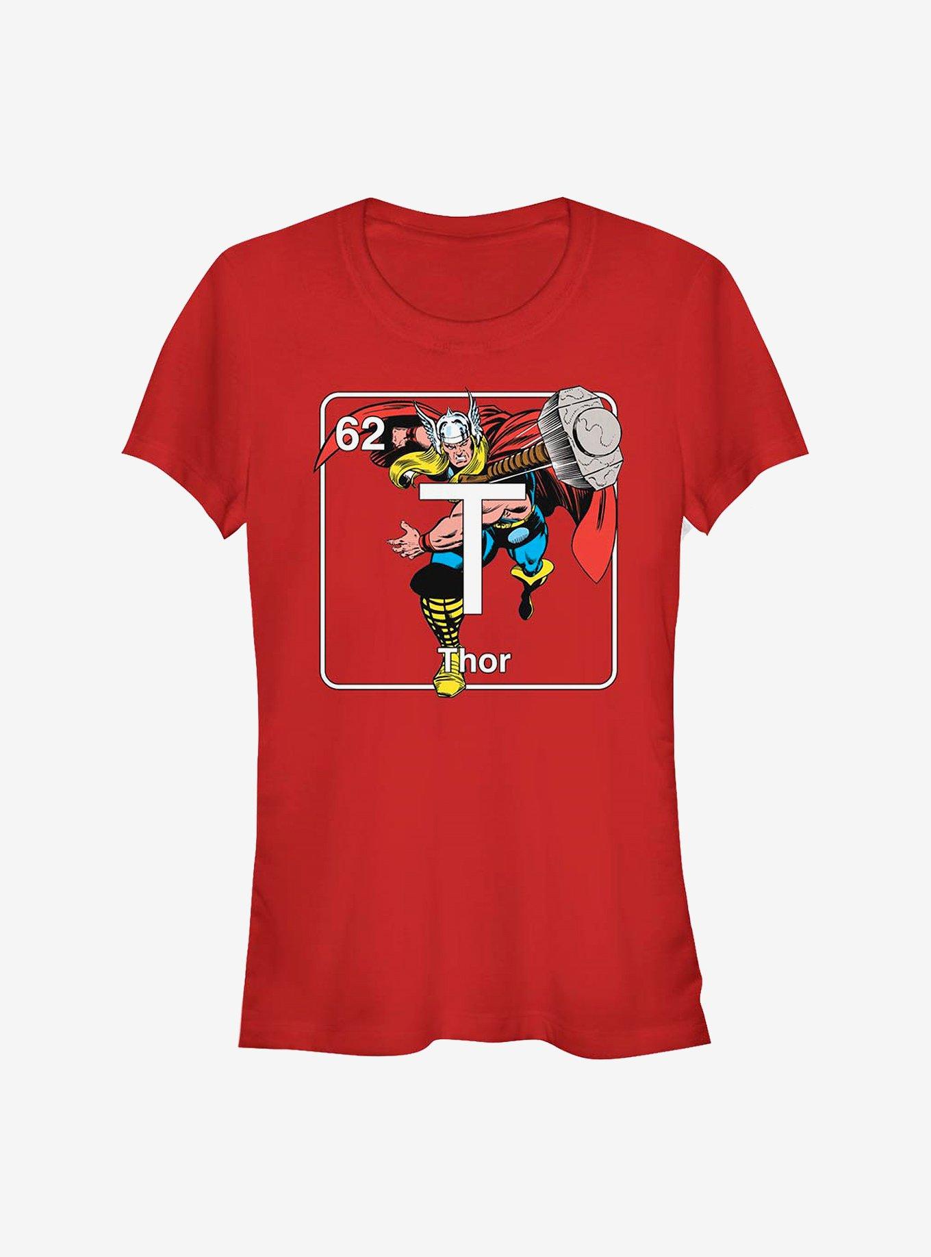 Marvel Thor Periodic Thor Girls T-Shirt, RED, hi-res