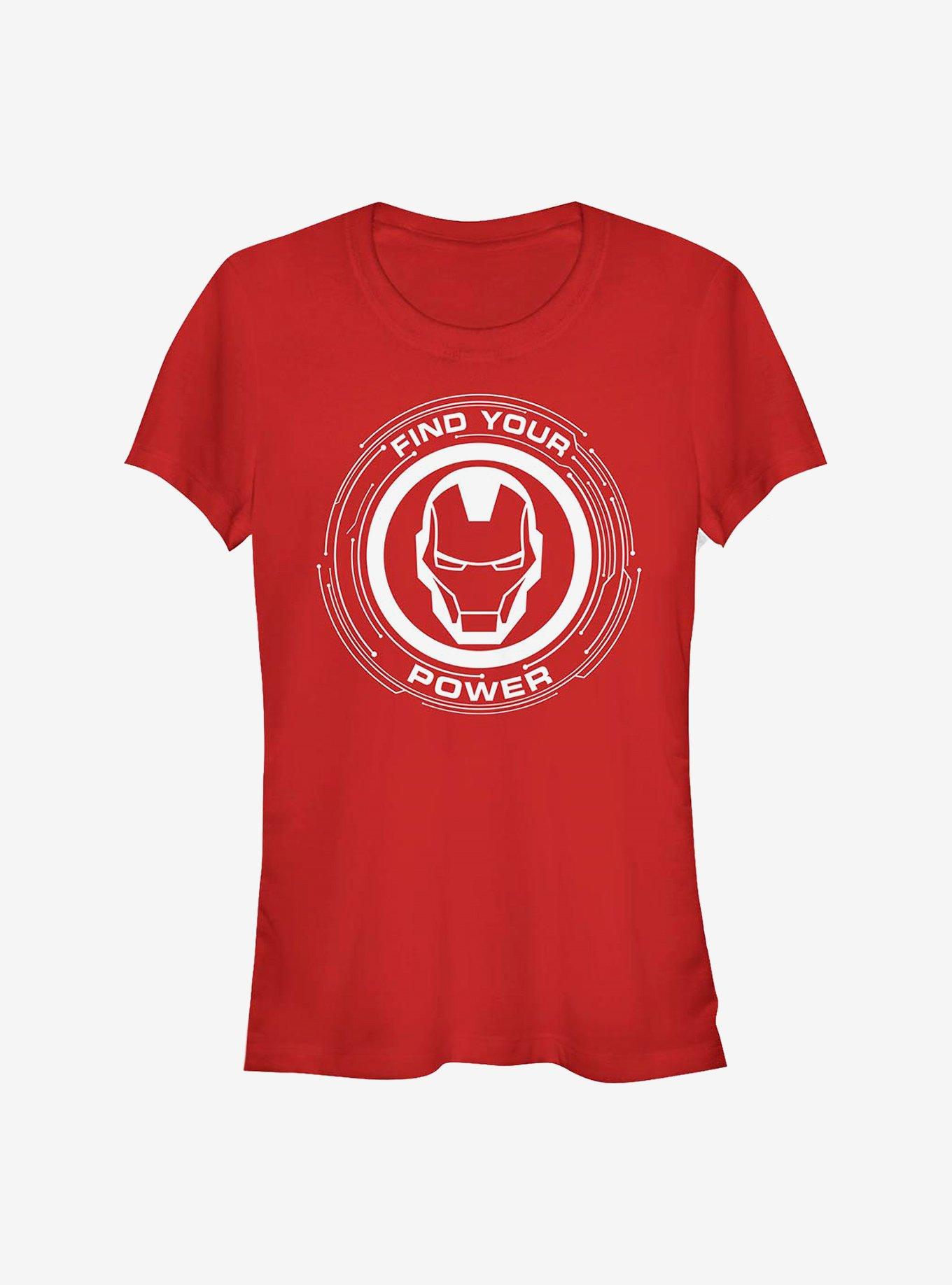 Marvel Iron Man Power Of Iron Man Girls T-Shirt, RED, hi-res