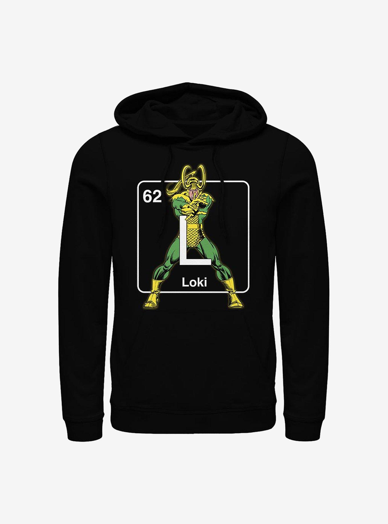 Marvel Loki Periodic Loki Hoodie, BLACK, hi-res