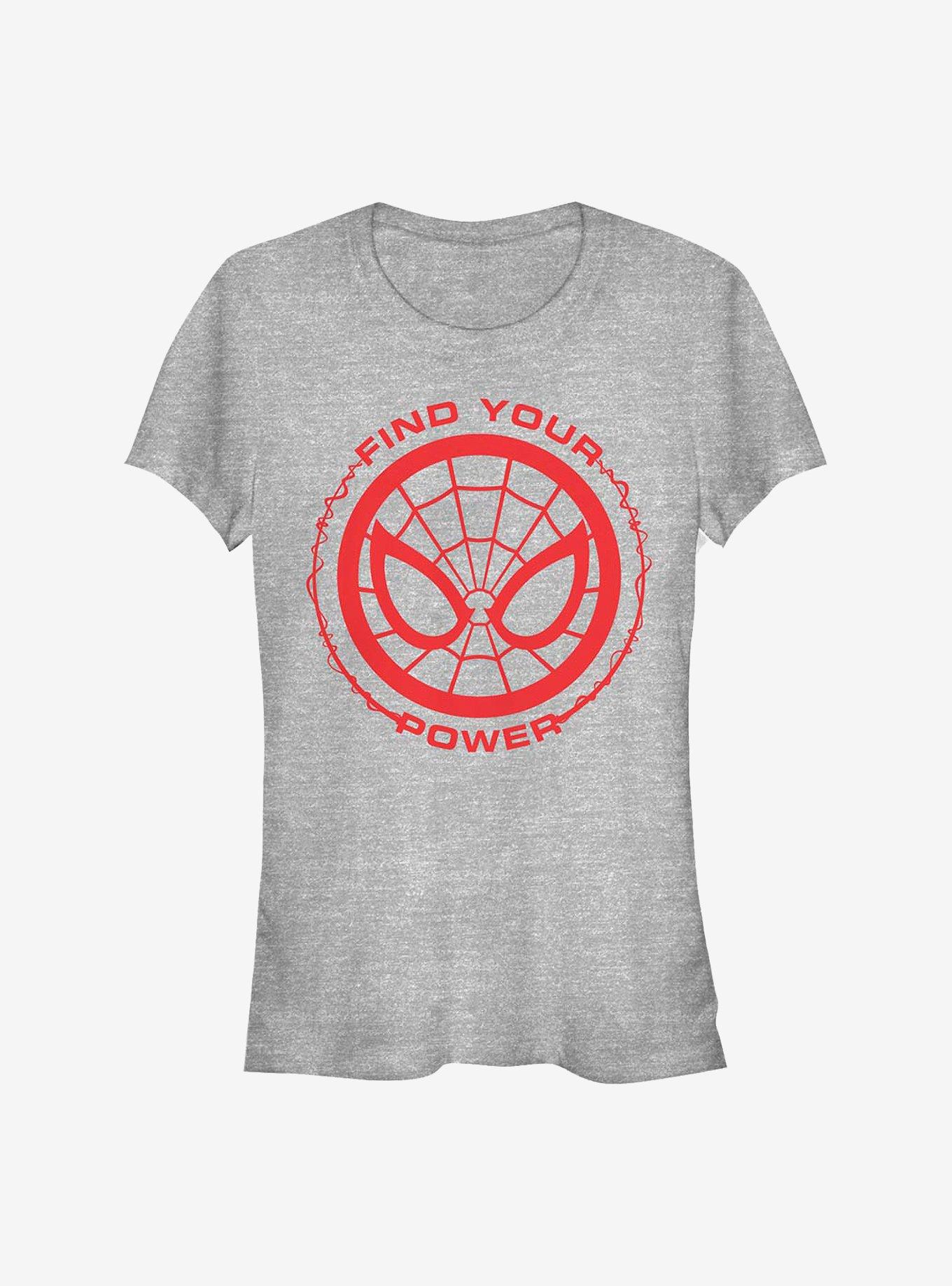 Marvel Spider-Man Spider Power Girls T-Shirt, ATH HTR, hi-res