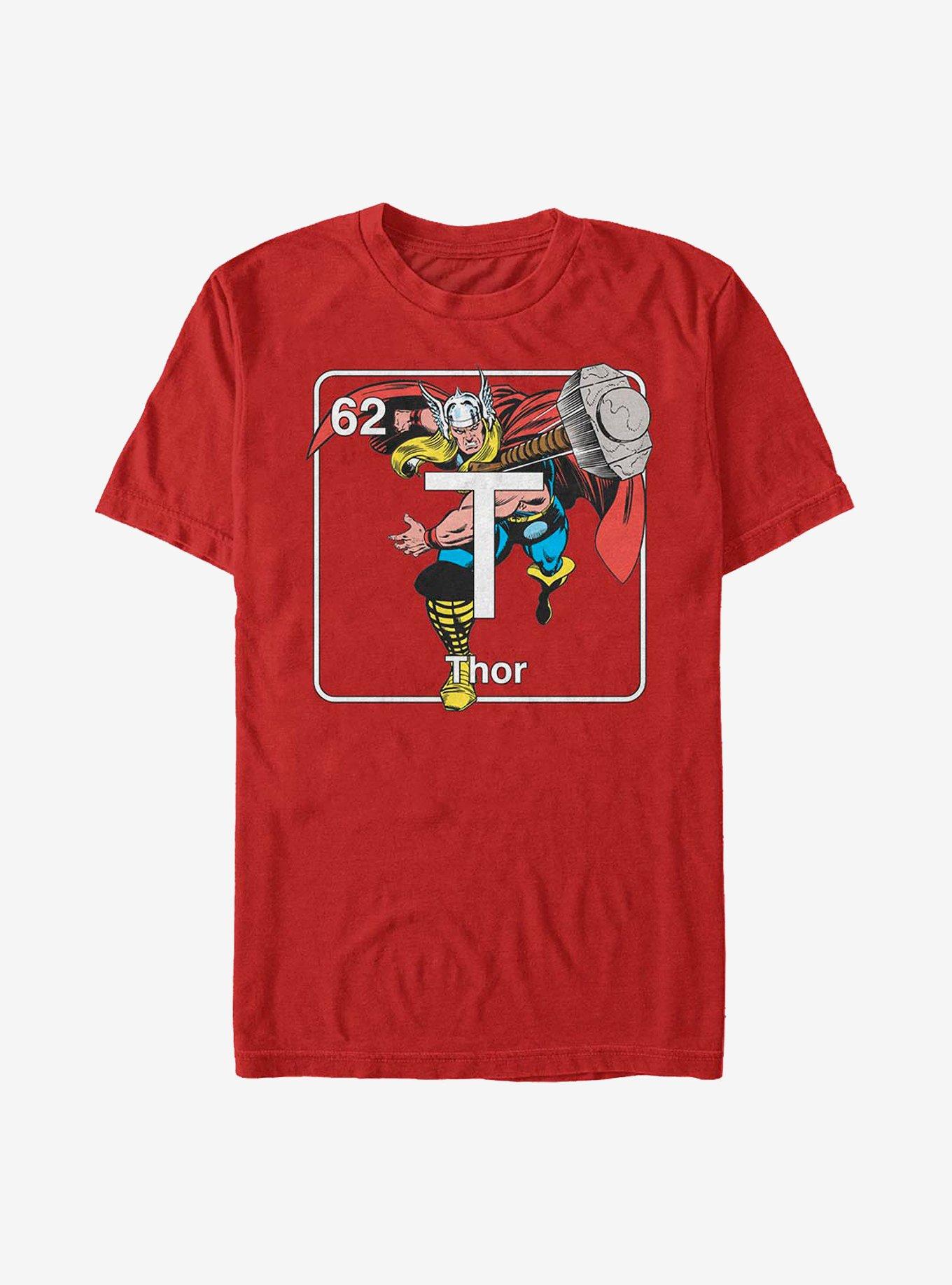 Marvel Thor Periodic Thor T-Shirt, RED, hi-res