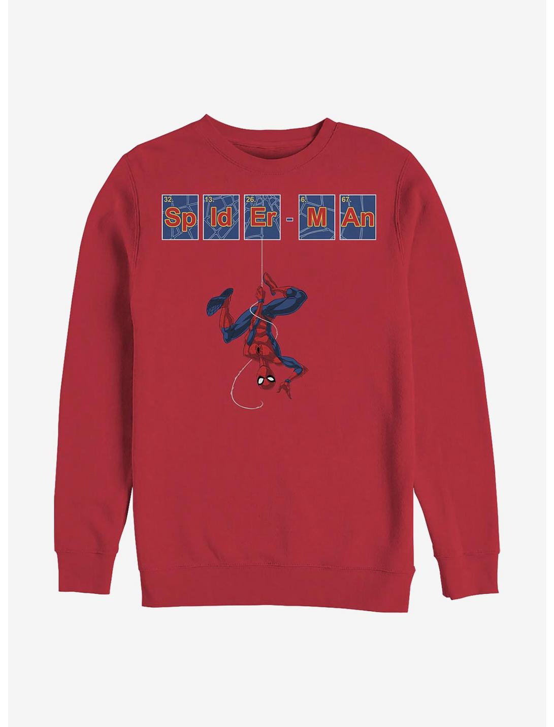 Marvel Spider-Man Spider Tiles Crew Sweatshirt, RED, hi-res