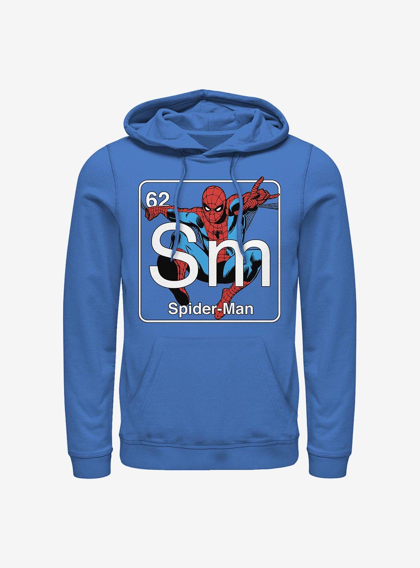 Marvel Spider-Man Periodic Spider Man Hoodie, ROYAL, hi-res