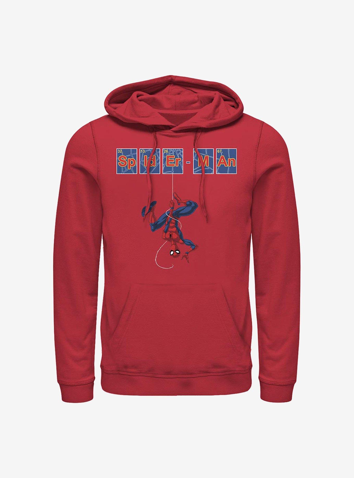 Marvel Spider-Man Spider Tiles Hoodie, RED, hi-res