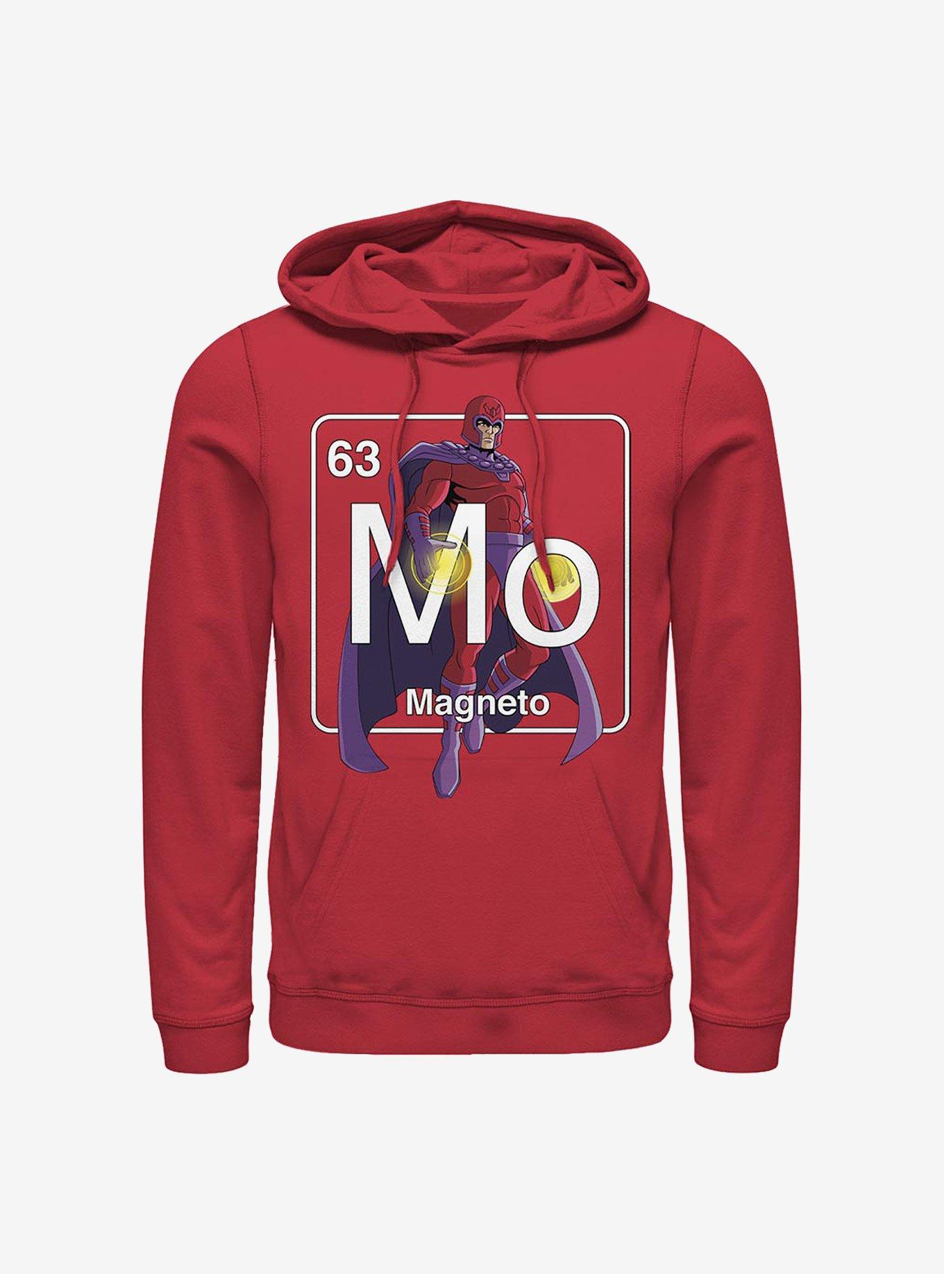 Marvel X-Men Periodic Magneto Hoodie, RED, hi-res