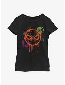 Marvel Avengers Spooky Spider Stencil Youth Girls T-Shirt, , hi-res