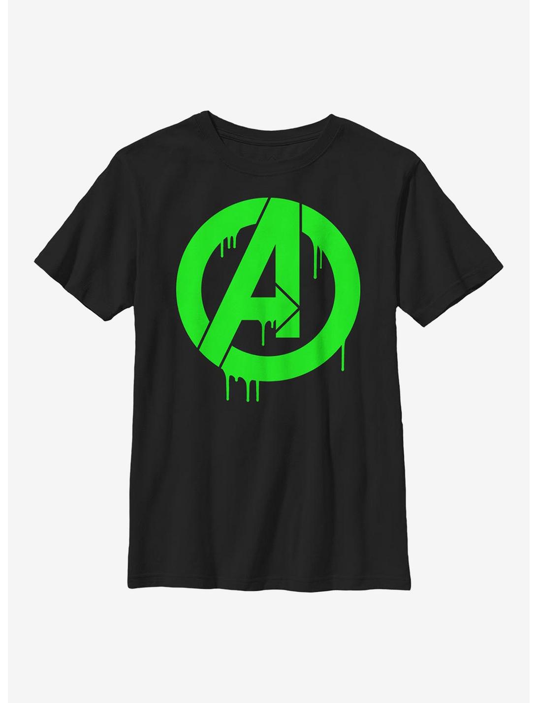 Marvel Avengers Oozing Avengers Youth T-Shirt, BLACK, hi-res