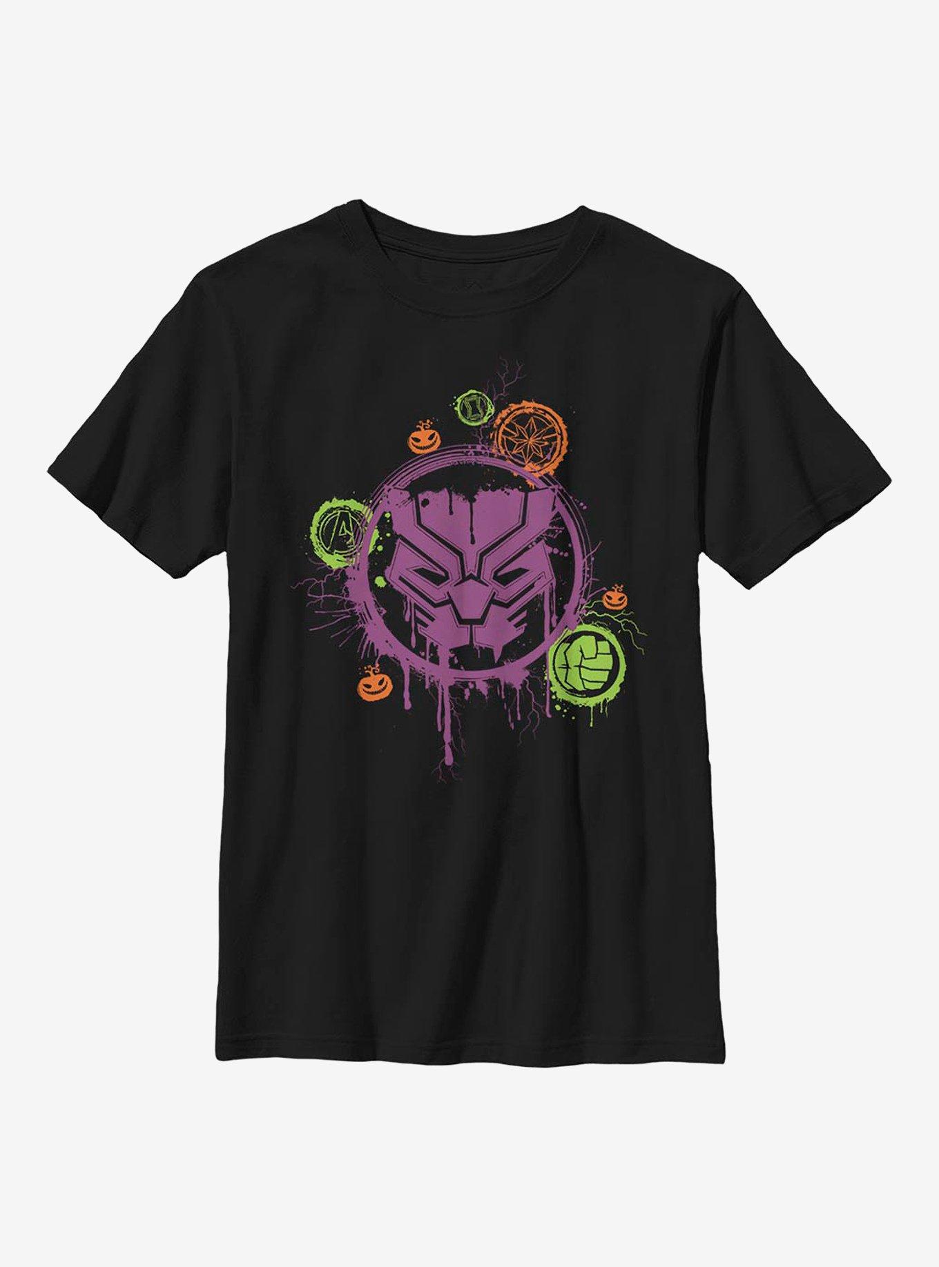 Marvel Avengers Panther Stencil Youth T-Shirt, , hi-res