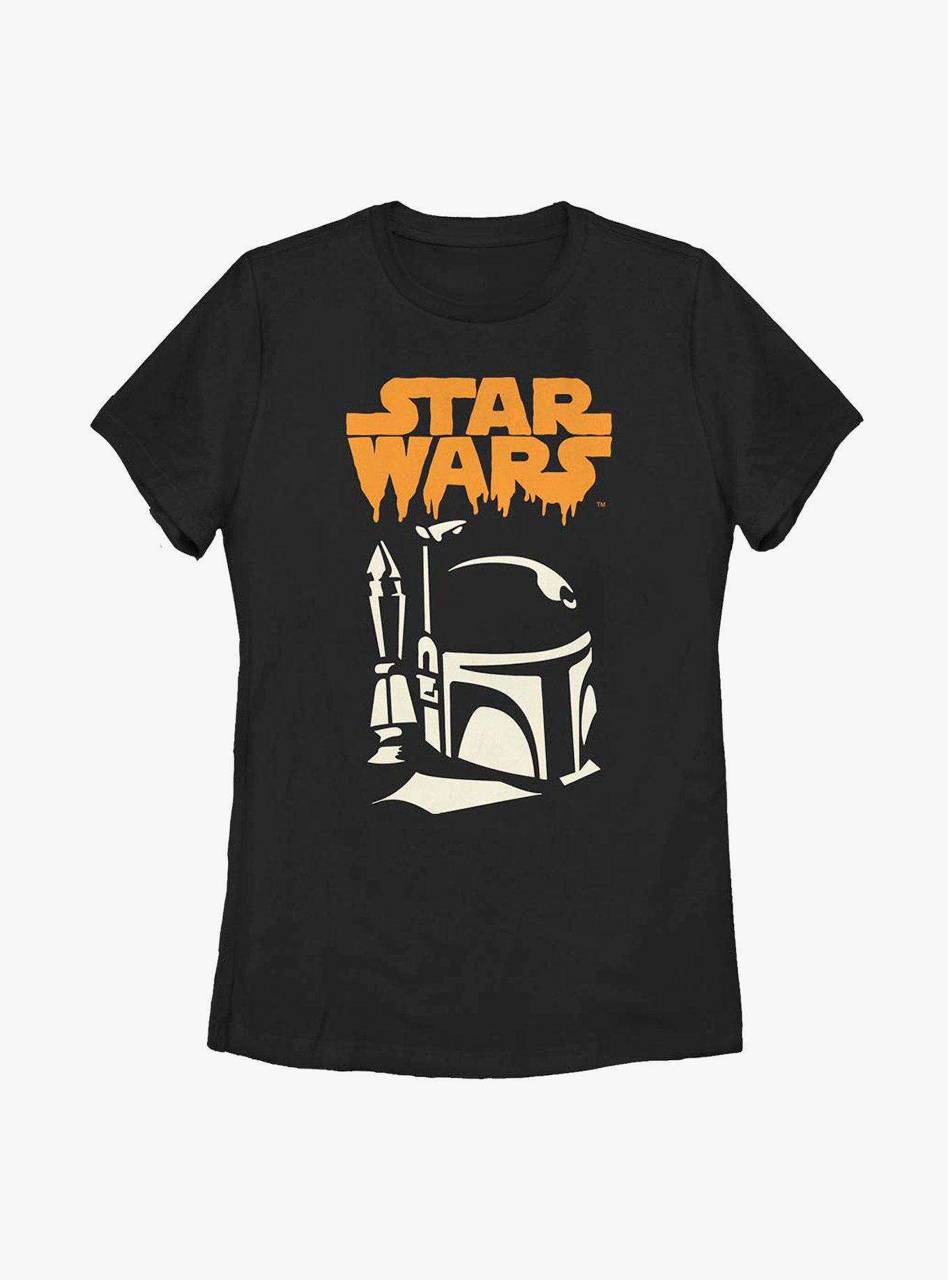 Star Wars Boba Ghoul Womens T-Shirt, BLACK, hi-res