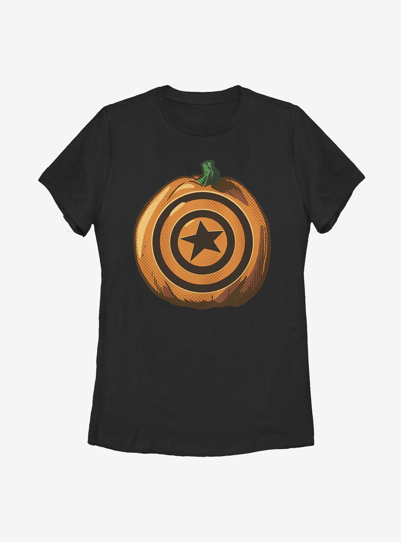 Marvel Captain America Captain Pumpkin Womens T-Shirt, , hi-res