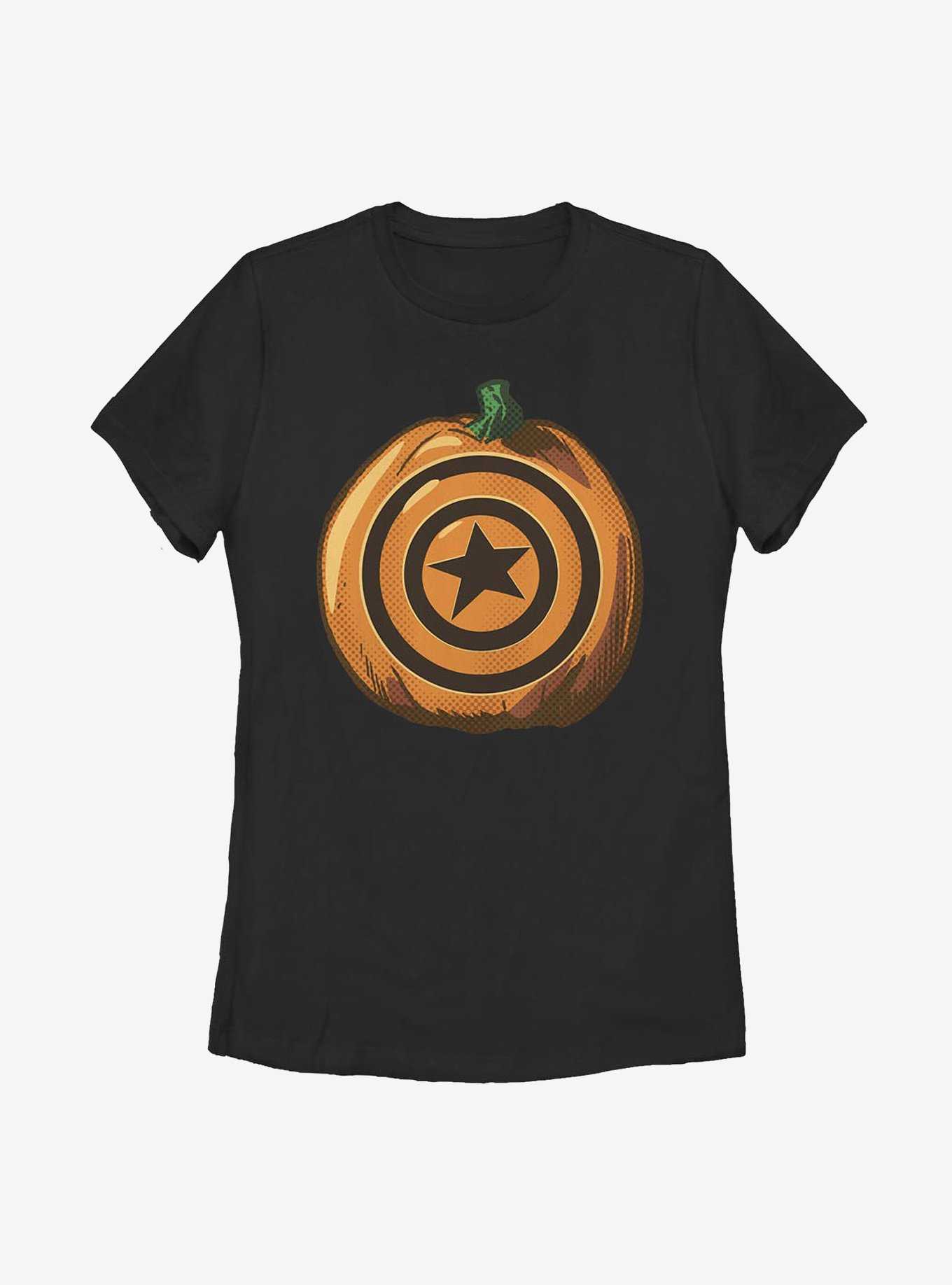 Marvel Captain America Captain Pumpkin Womens T-Shirt, , hi-res