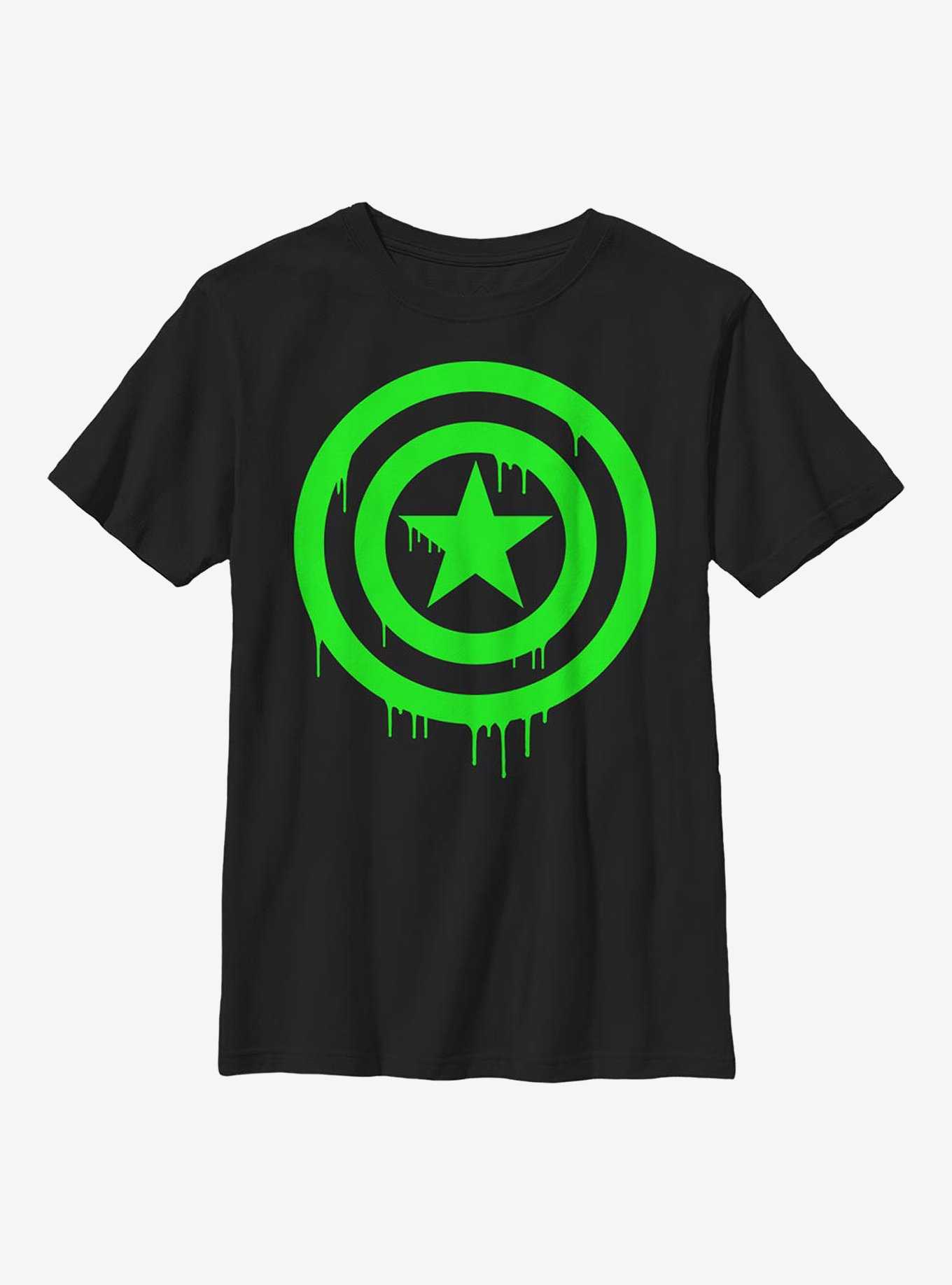 Marvel Captain America Oozing Shield Youth T-Shirt, , hi-res