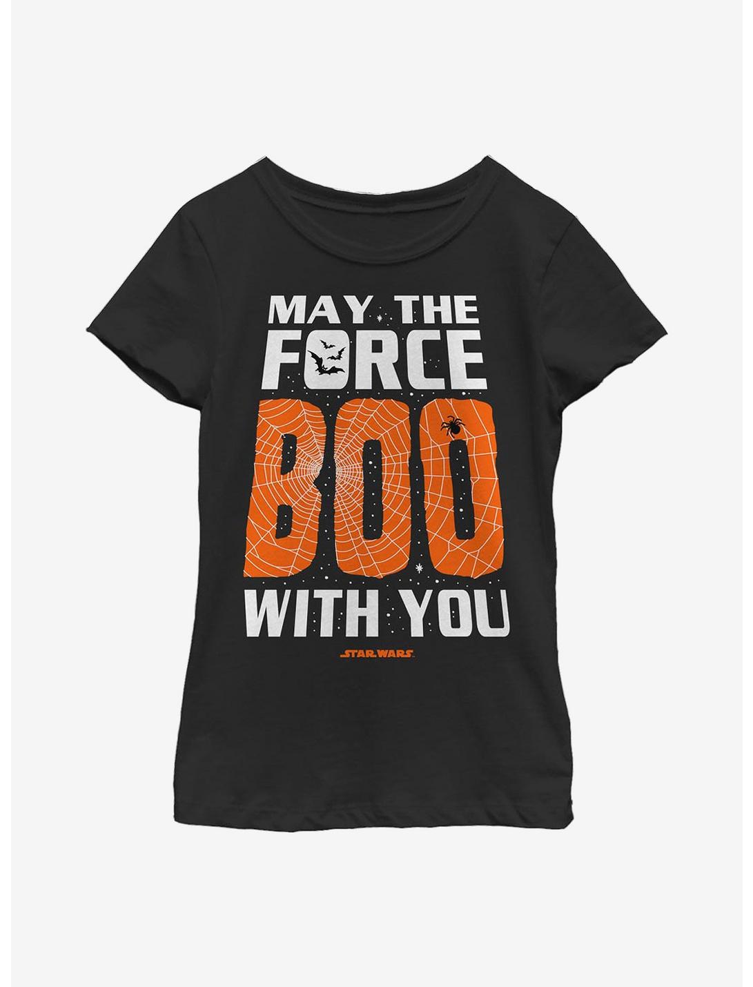 Star Wars Boo With You Youth Girls T-Shirt, BLACK, hi-res