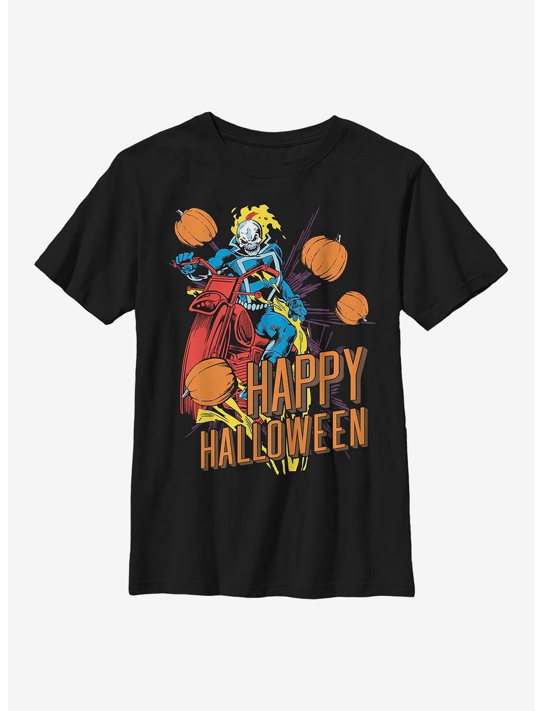 Marvel Ghost Rider Ghost Halloween Youth T-Shirt, BLACK, hi-res