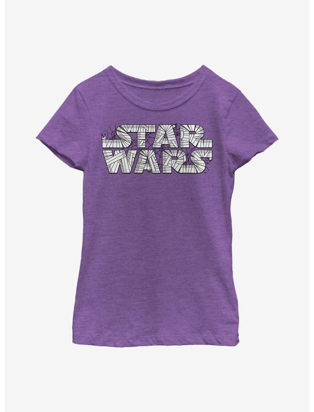 Star Wars Mummy Logo Youth Girls T-Shirt, PURPLE BERRY, hi-res