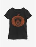 Marvel Guardians Of The Galaxy Guardians Pumpkin Youth Girls T-Shirt, BLACK, hi-res
