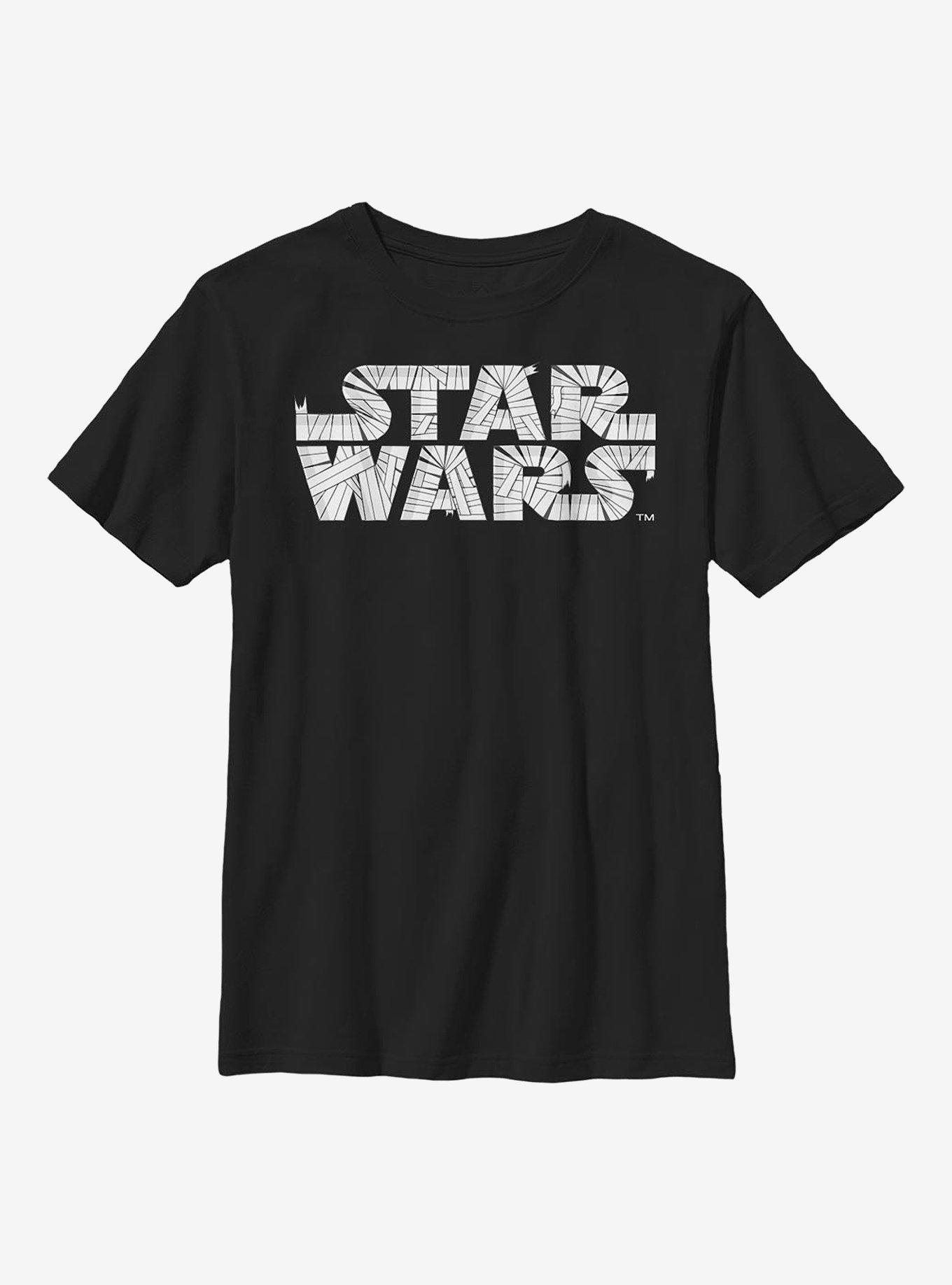 Star Wars Mummy Logo Youth T-Shirt, BLACK, hi-res