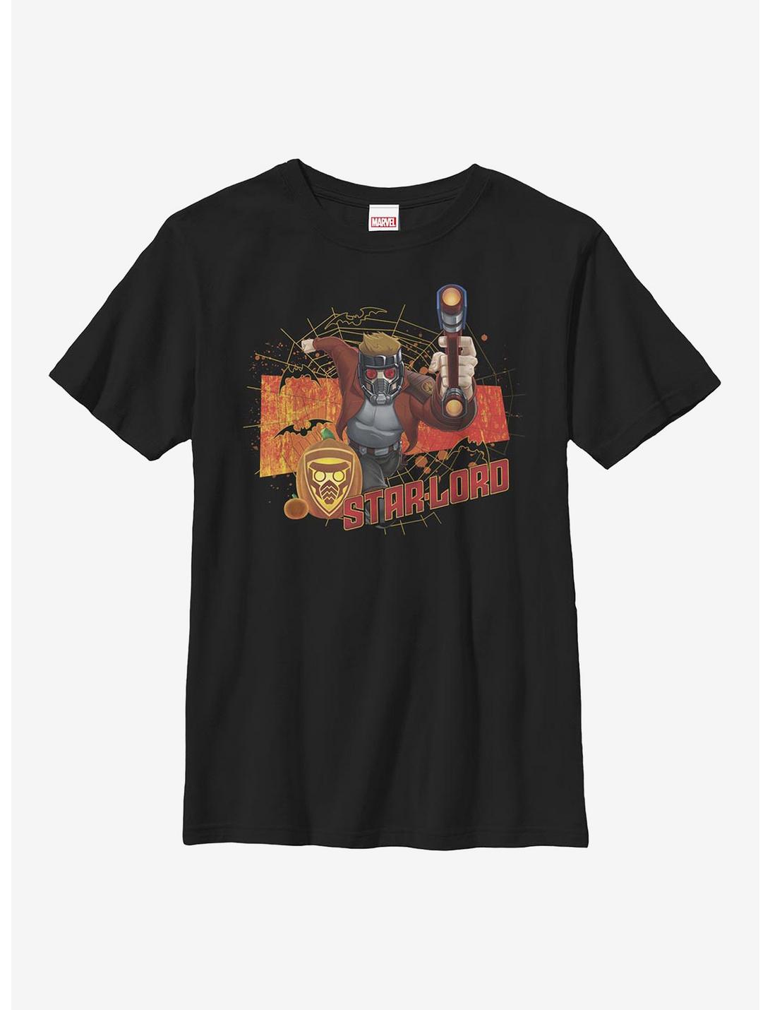 Marvel Guardians Of The Galaxy Star Lord Halloween Youth T-Shirt, BLACK, hi-res