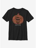 Marvel Guardians Of The Galaxy Star Lord Pumpkin Youth T-Shirt, BLACK, hi-res