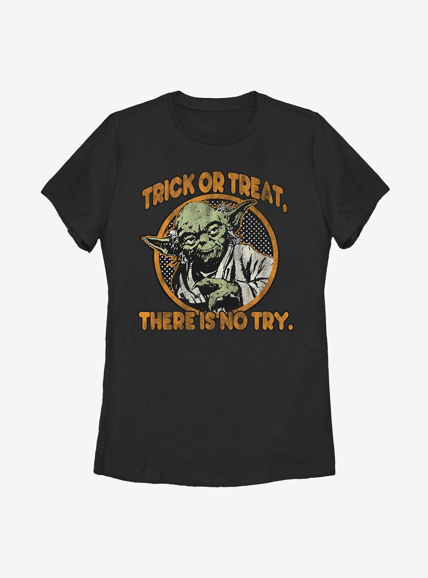 Star Wars Treat Or Trick Womens T-Shirt, BLACK, hi-res