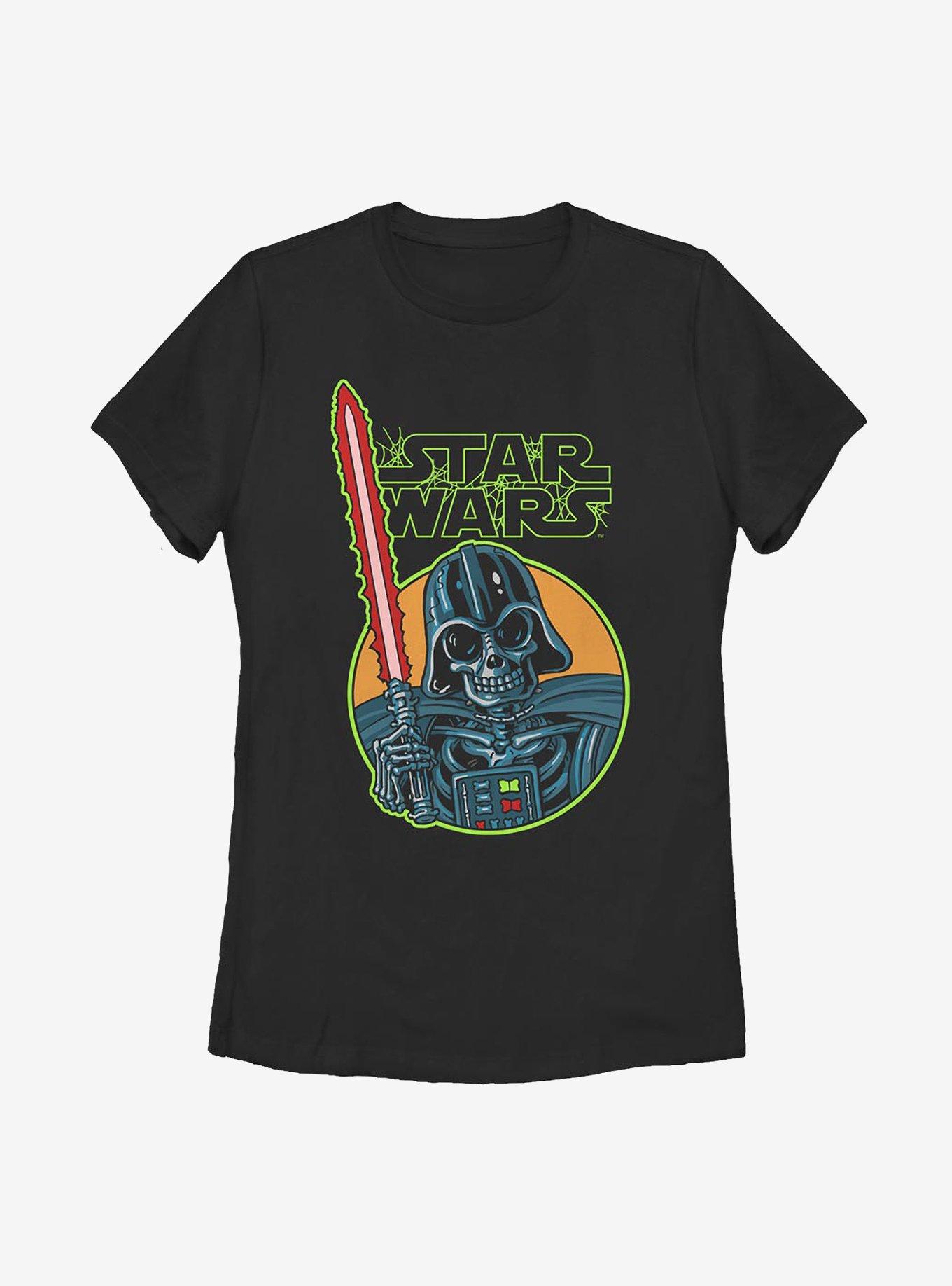 Star Wars Vader Skull Womens T-Shirt, BLACK, hi-res