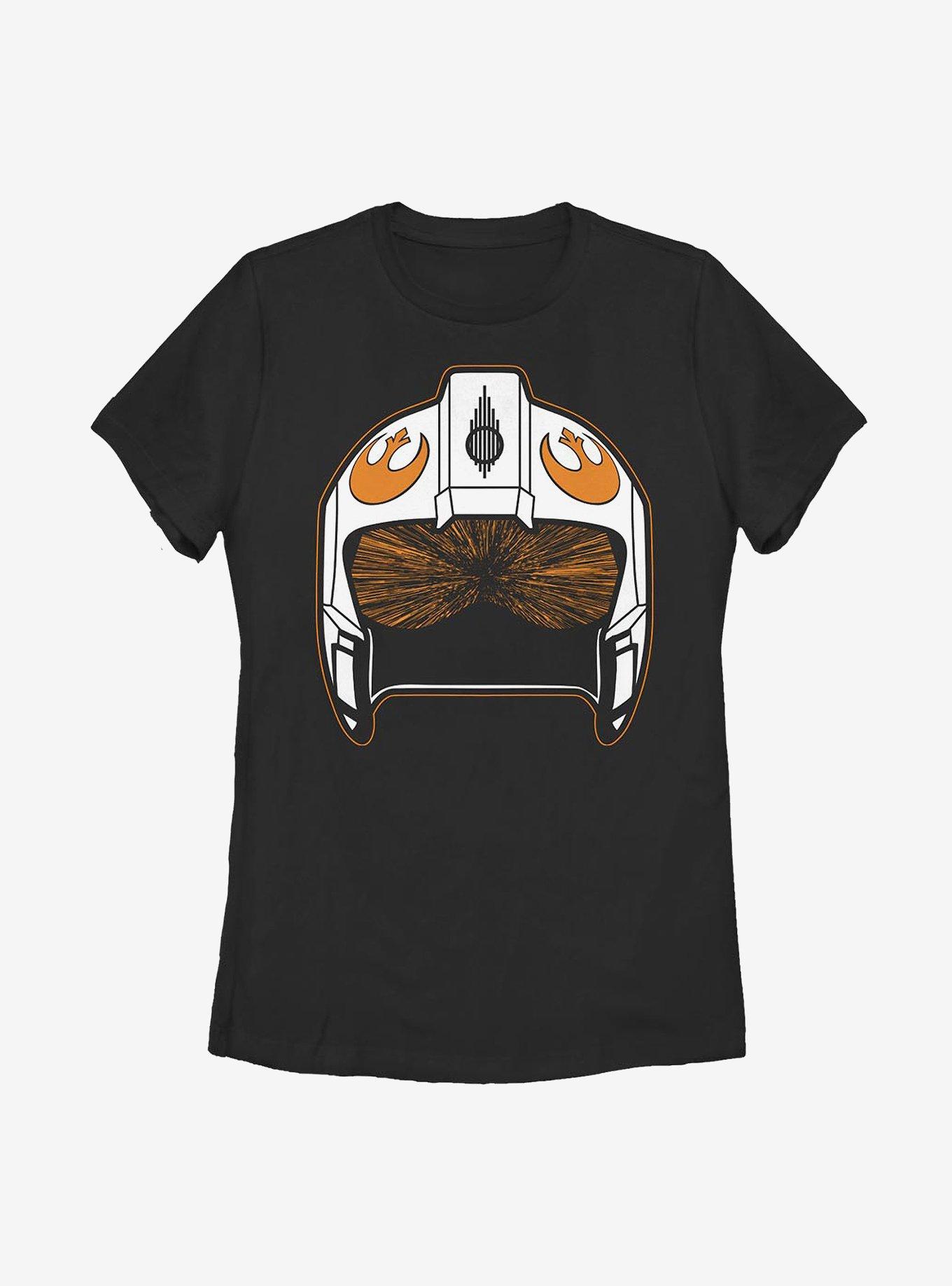 Star Wars X-Wing Skull Womens T-Shirt, BLACK, hi-res