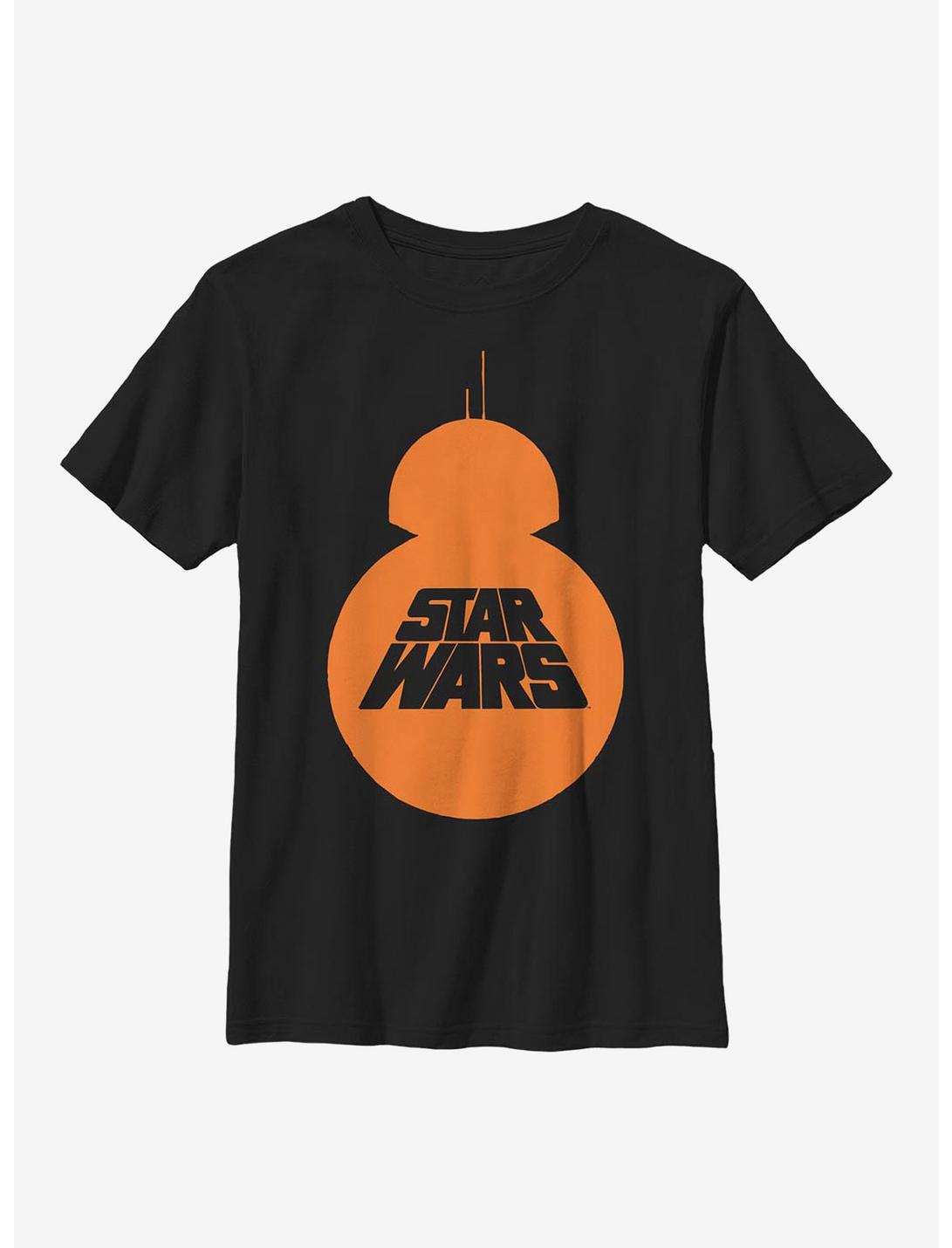Star Wars BB8 Pumpkin Youth T-Shirt, BLACK, hi-res