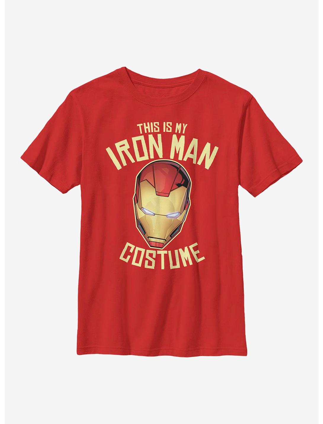 Marvel Iron Man Costume Youth T-Shirt, RED, hi-res