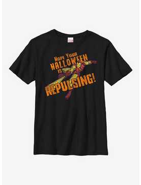 Marvel Iron Man Repulsing Halloween Youth T-Shirt, , hi-res
