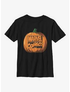 Marvel Logo Pumpkin Youth T-Shirt, , hi-res