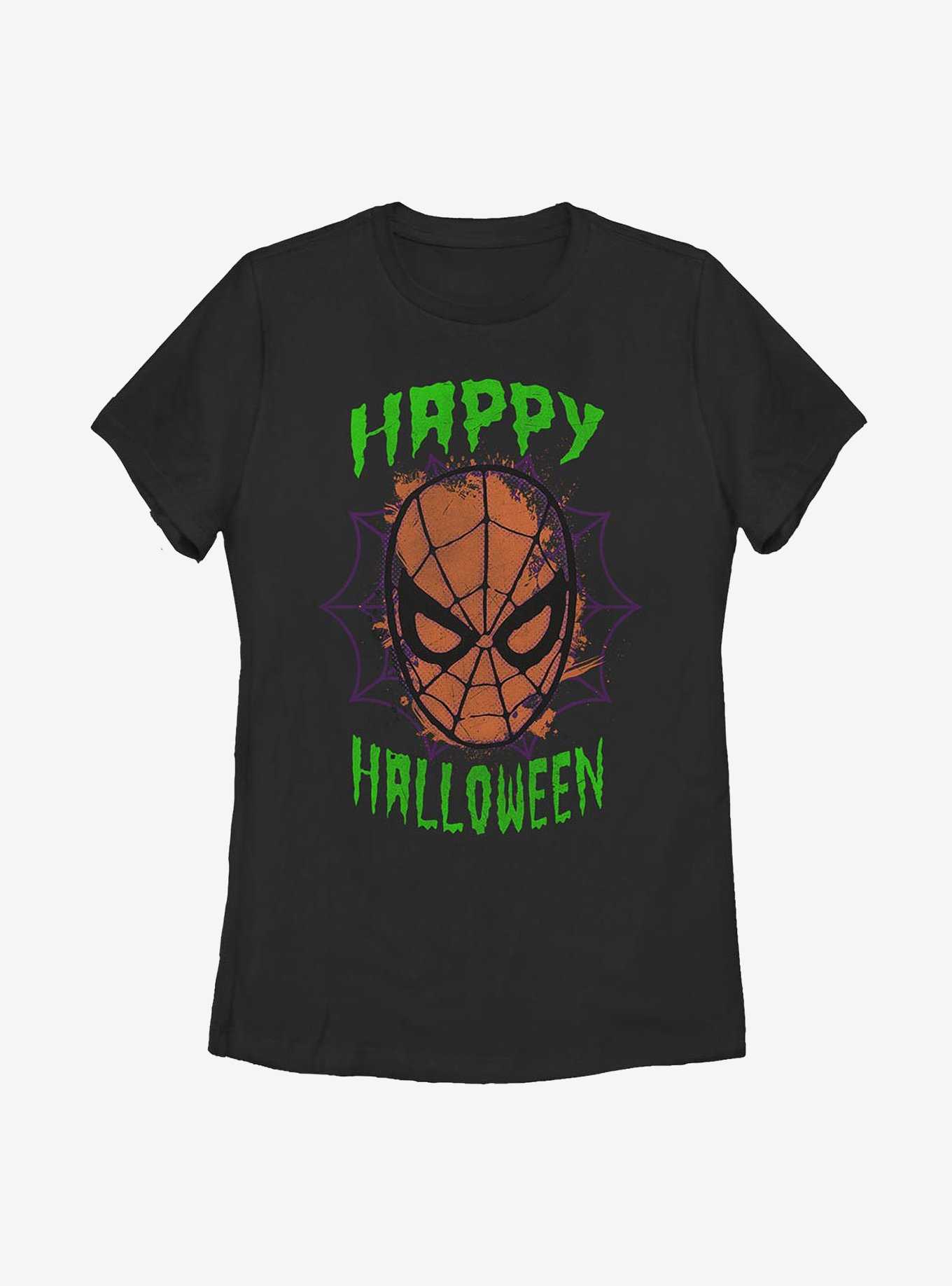Marvel Spider-Man Mask Halloween Womens T-Shirt, , hi-res