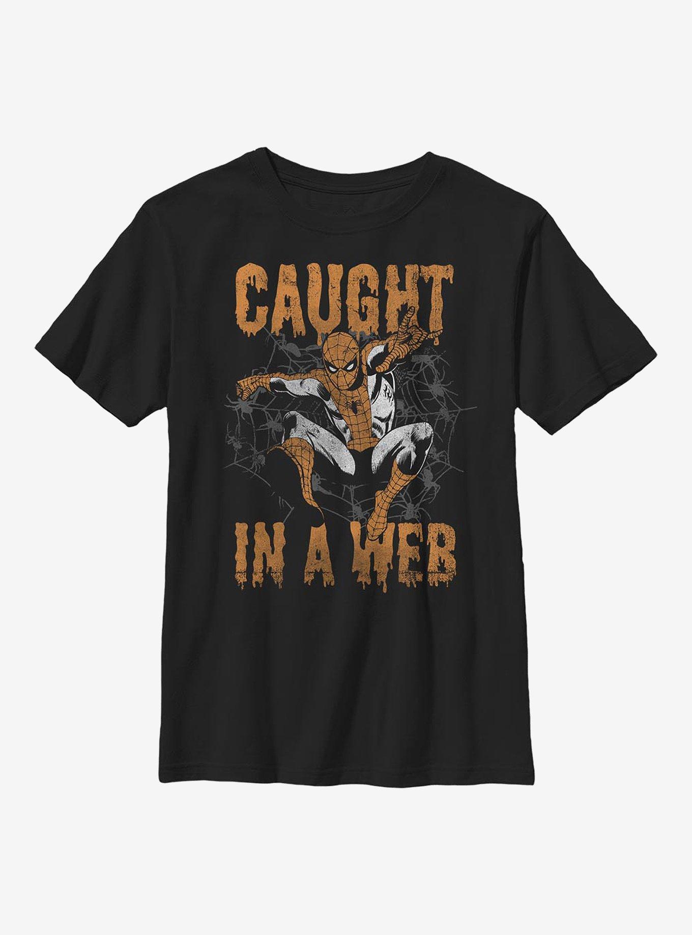 Marvel Spider-Man Caught Youth T-Shirt, , hi-res