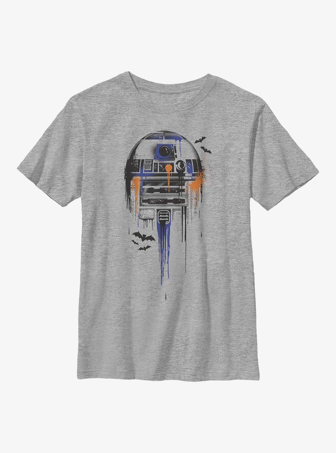 Star Wars Splatter R2 Youth T-Shirt, ATH HTR, hi-res view 1