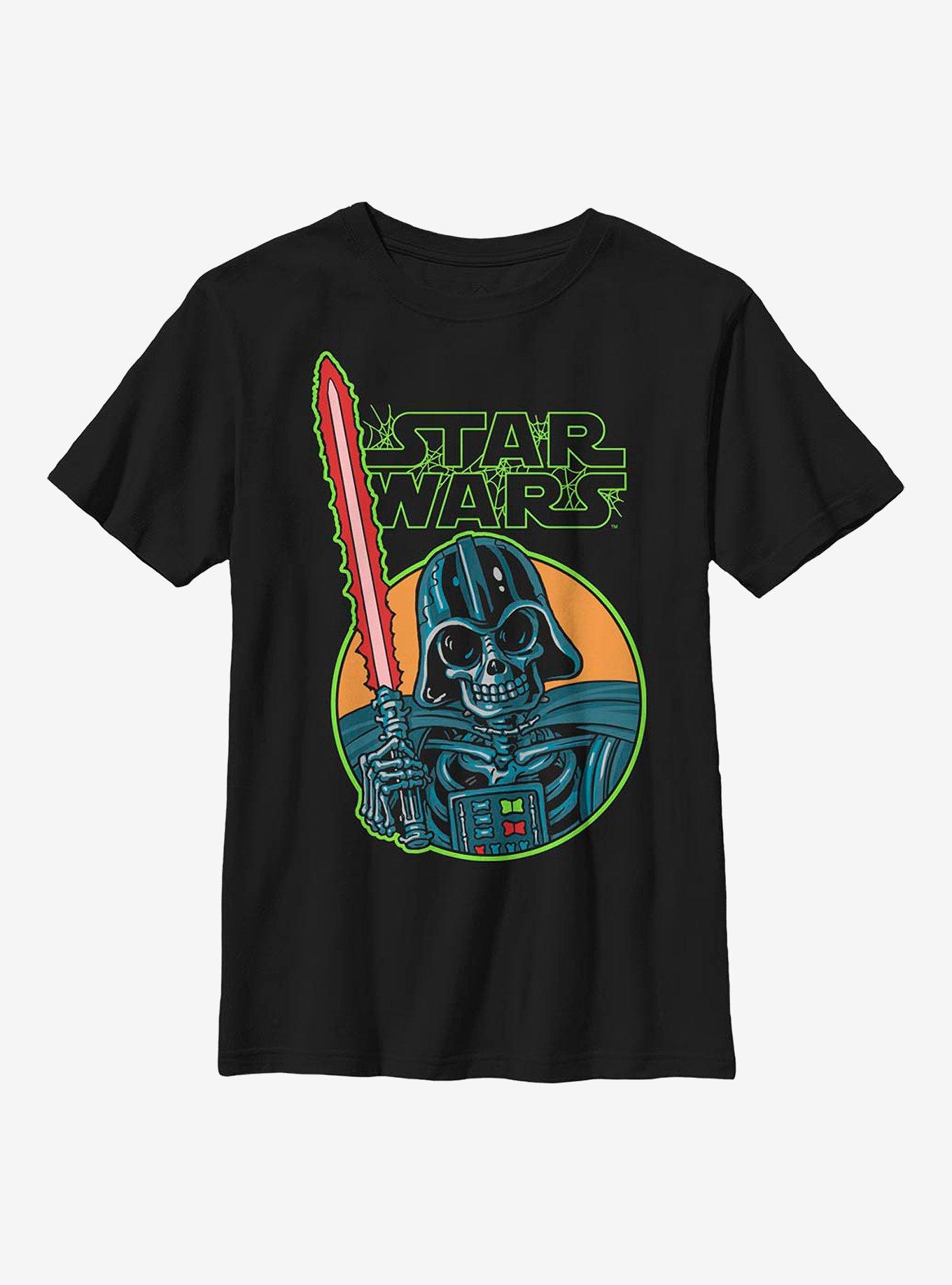 Star Wars Vader Skull Youth T-Shirt, BLACK, hi-res