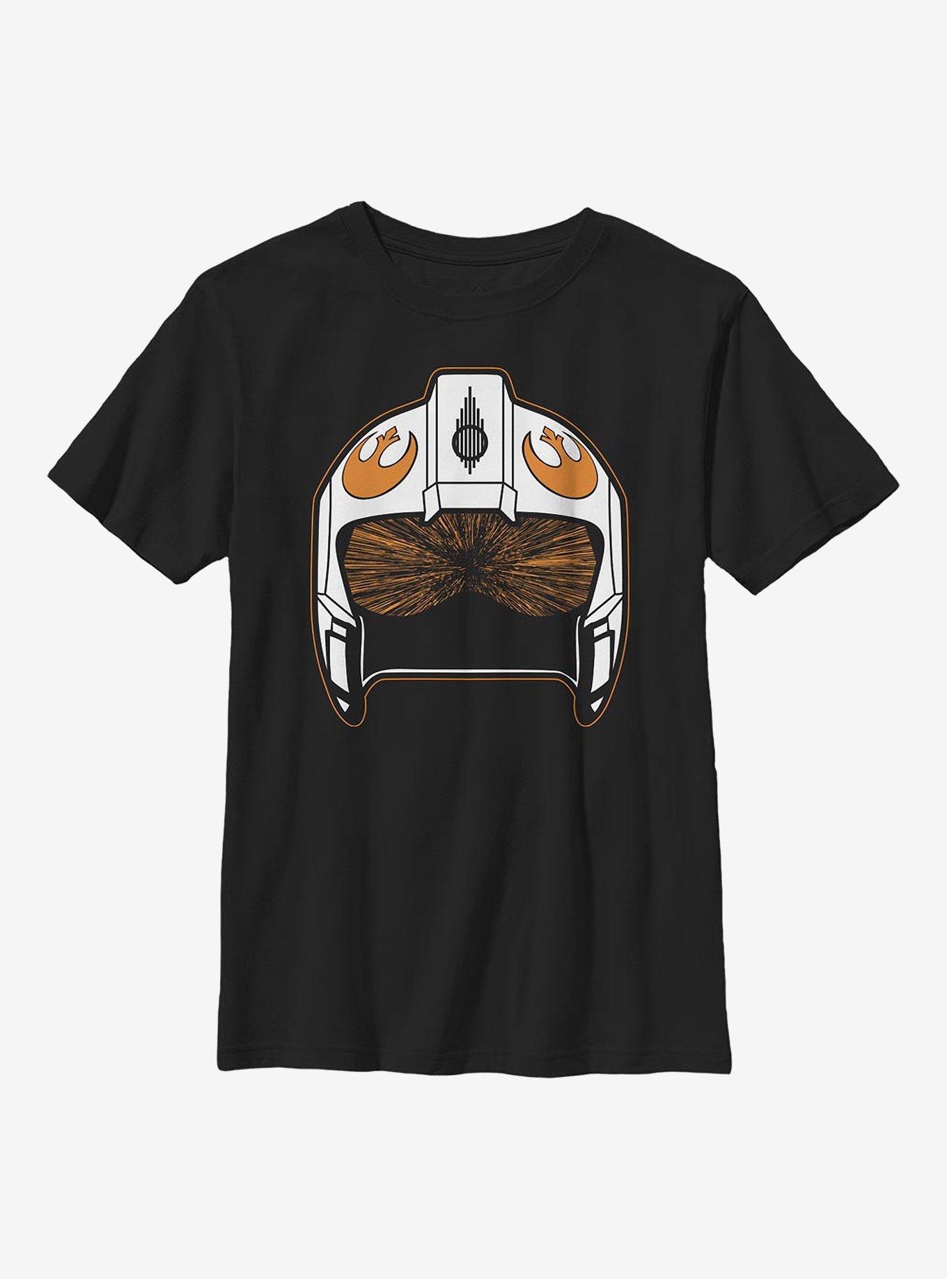 Star Wars X-Wing Skull Youth T-Shirt, BLACK, hi-res