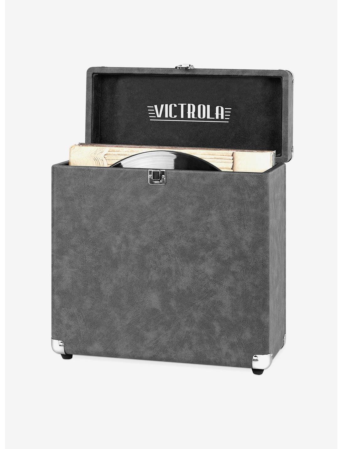 Victrola Storage Case for Vinyl Turntable Records Gray, , hi-res