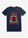 Legends Of Lucha Libre Masked Fire Logo T-Shirt, MIDNIGHT NAVY, hi-res