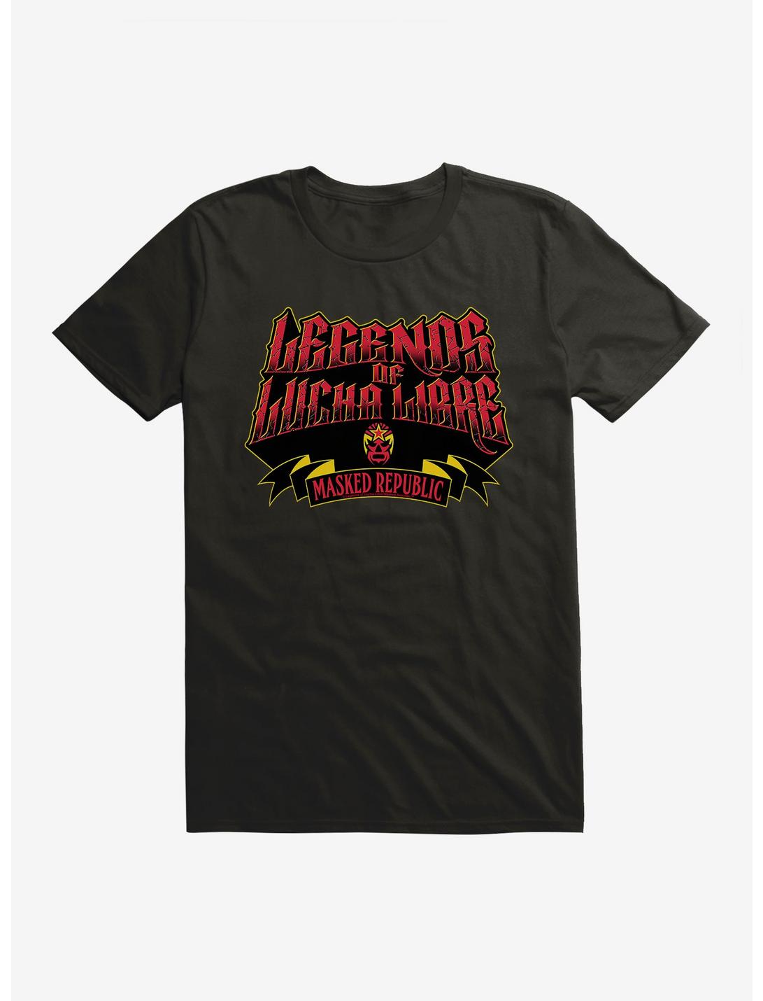 Legends Of Lucha Libre Red And Yellow T-Shirt, BLACK, hi-res