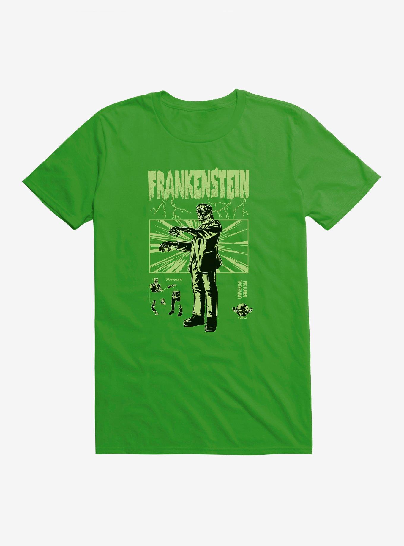 Frankenstein The Monster T-Shirt, GREEN APPLE, hi-res