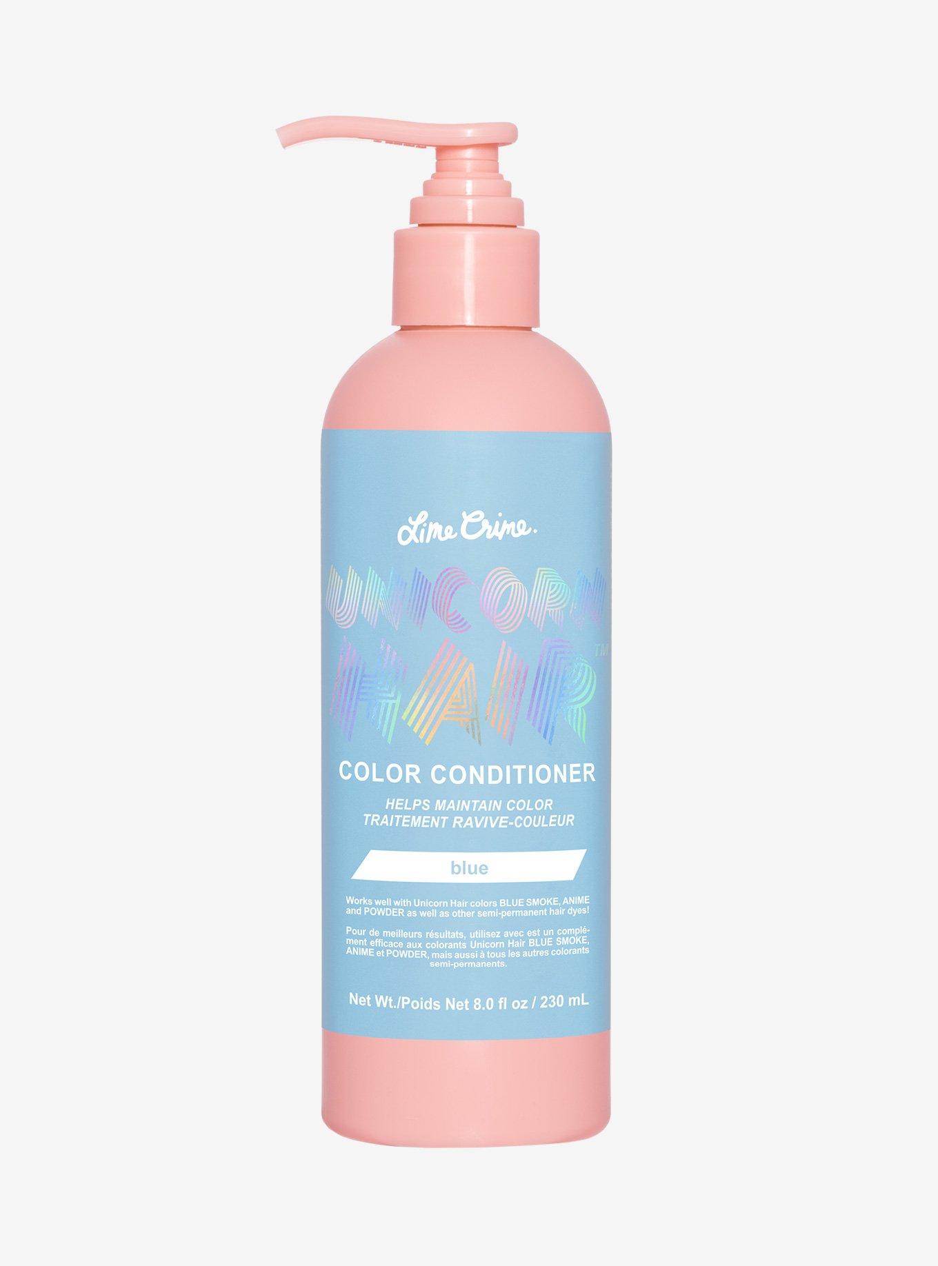 Lime Crime Unicorn Hair Blue Semi-Permanent Color Conditioner, , hi-res