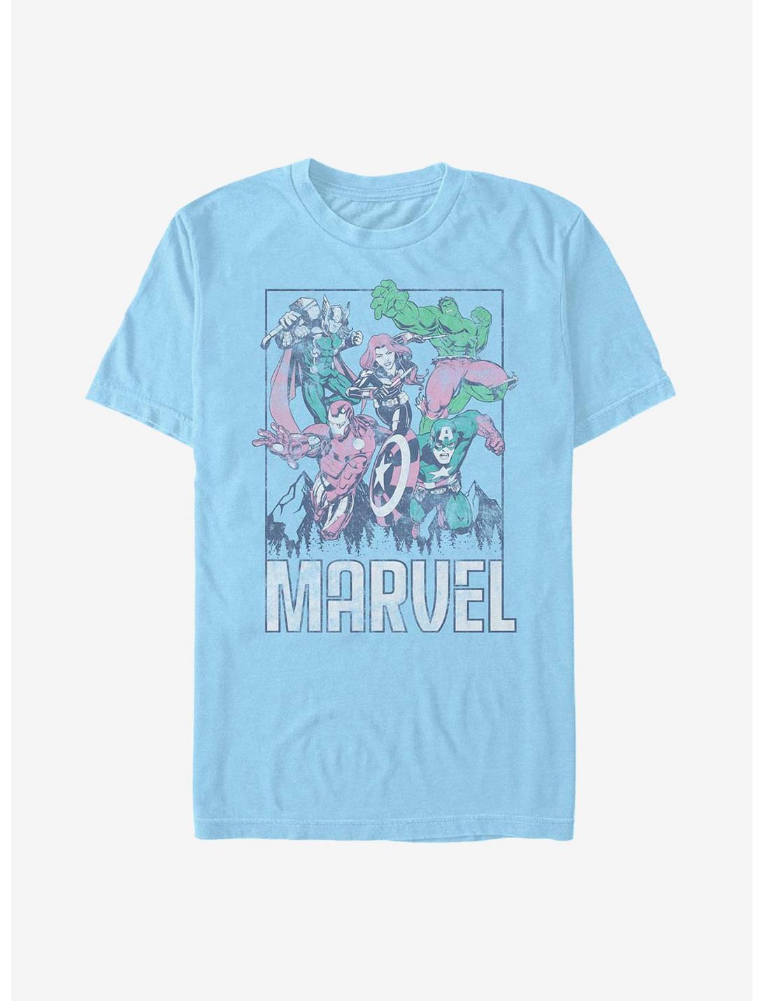 Marvel Avengers Marvel Avengers Group T-Shirt, LT BLUE, hi-res