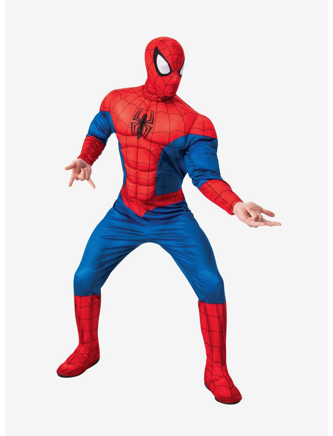 Marvel Spider-Man Deluxe Costume, RED, hi-res