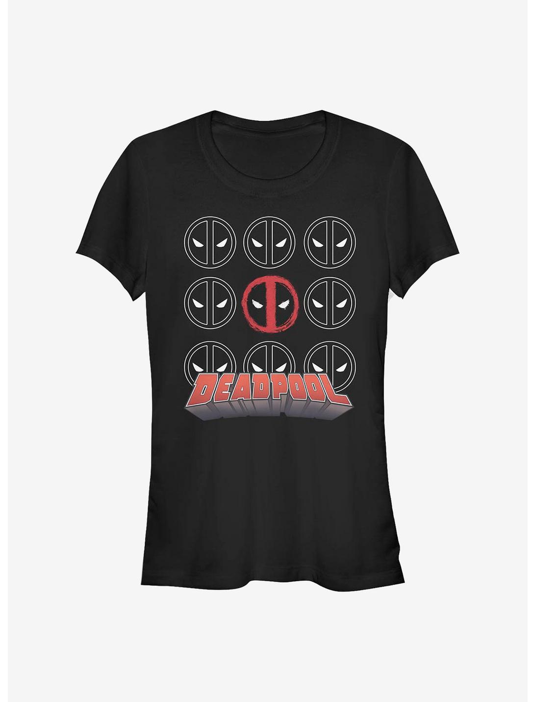 Marvel Deadpool Icon Stack Girls T-Shirt, BLACK, hi-res
