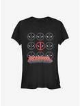 Marvel Deadpool Icon Stack Girls T-Shirt, BLACK, hi-res