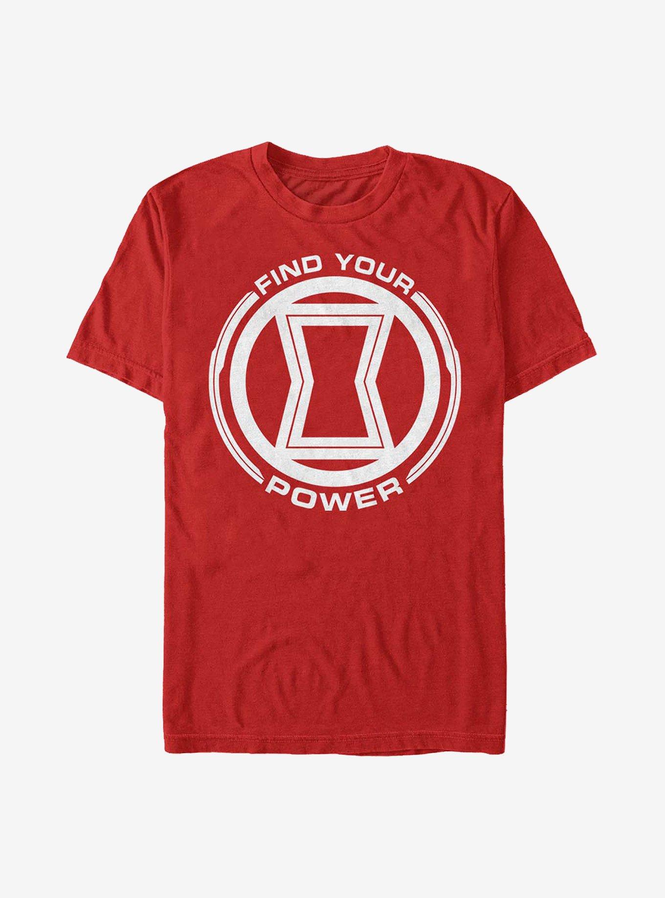 Marvel Black Widow Power Of Black Widow T-Shirt, RED, hi-res