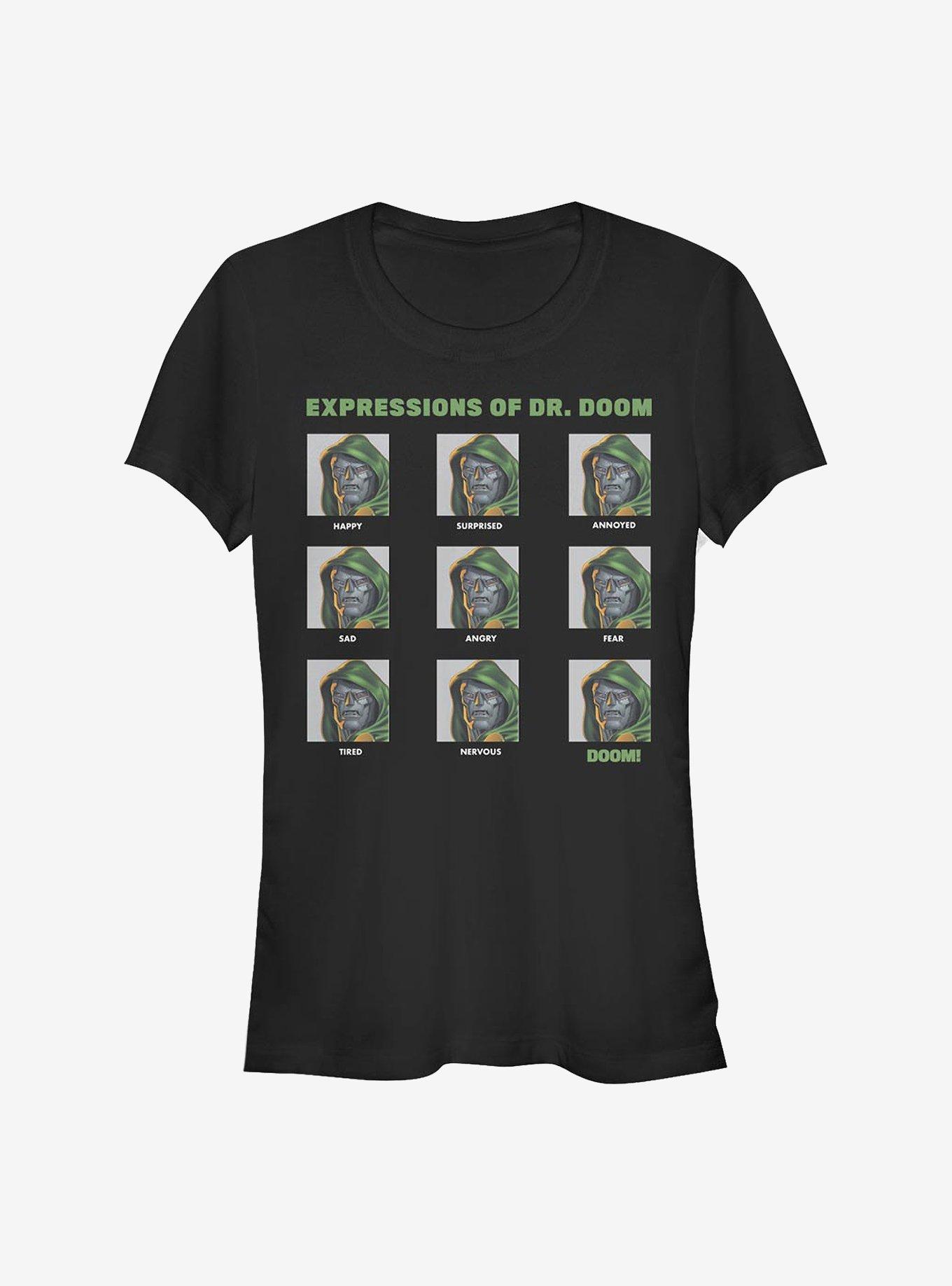 Marvel Fantastic Four Expressions Of Doom Girls T-Shirt, , hi-res