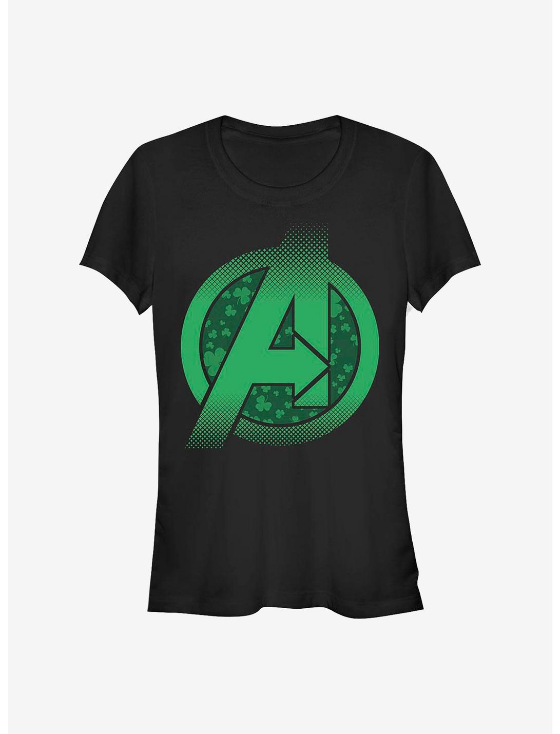 Marvel Avengers Lucky A Girls T-Shirt, BLACK, hi-res