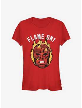 Marvel Fantastic Four Flame On Girls T-Shirt, , hi-res
