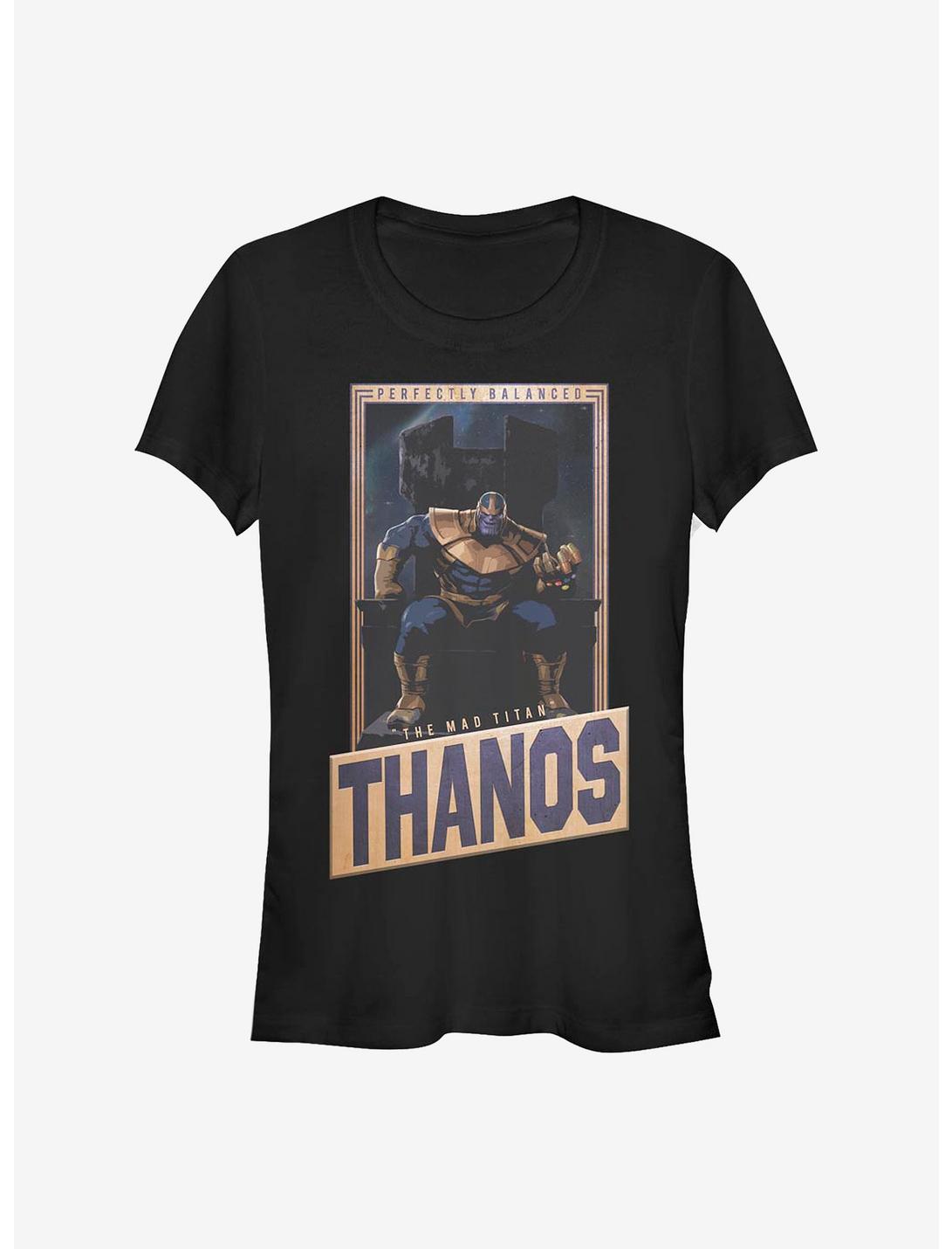 Marvel Avengers Perfectly Balanced Thanos Girls T-Shirt, BLACK, hi-res