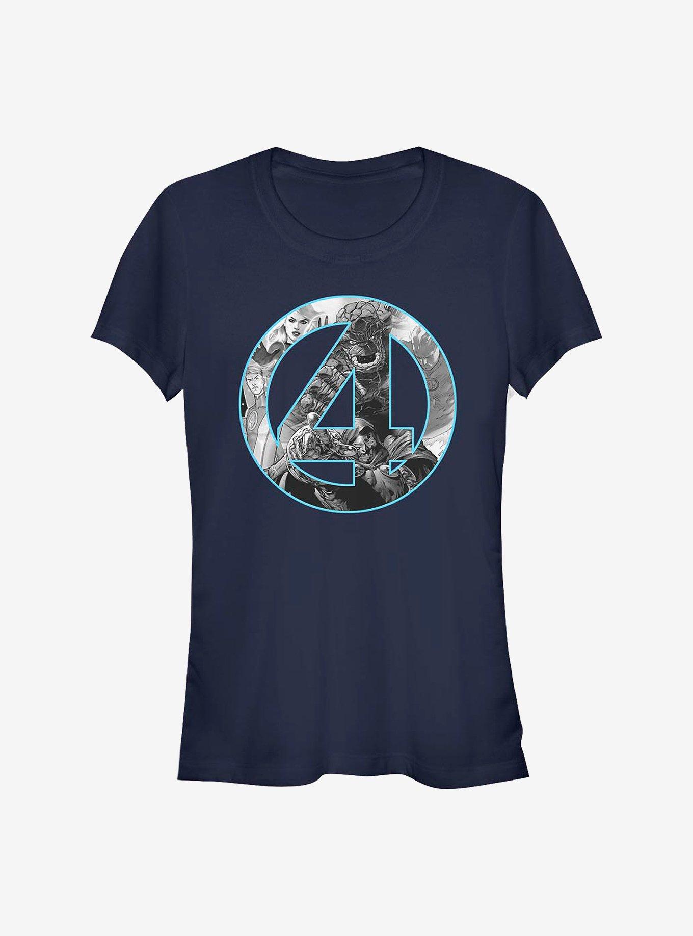 Marvel Fantastic Four Four Badge Girls T-Shirt, , hi-res